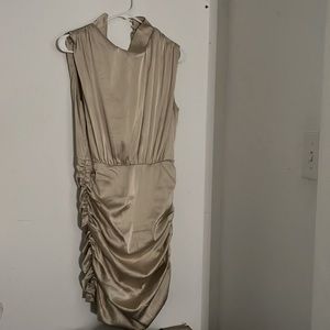 Champagne short formal dress